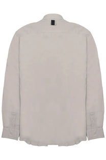 Low Brand men’s camicia in cotone beige minimalist long-sleeved button-up shirt with tailored fit and subtle stitching details