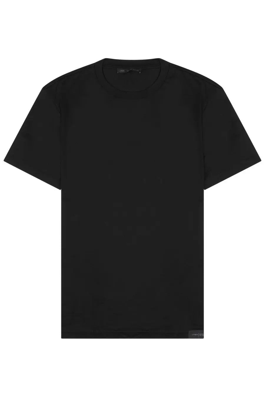 Black low brand men’s crew neck cotton t-shirt with short sleeves made of smooth cotton fabric