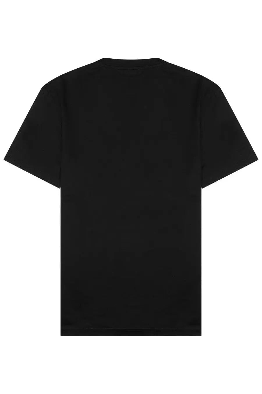 Low Brand men’s black cotton t-shirt with short sleeves and simple crew neck design front view