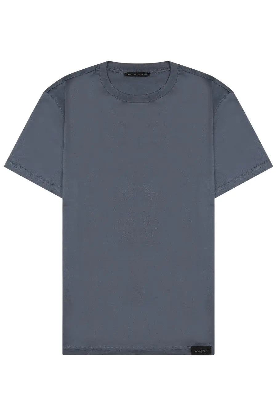 Low Brand men’s cotton shirt grey is a minimalist dark gray crew-neck t-shirt with subtle stitching and black brand tags