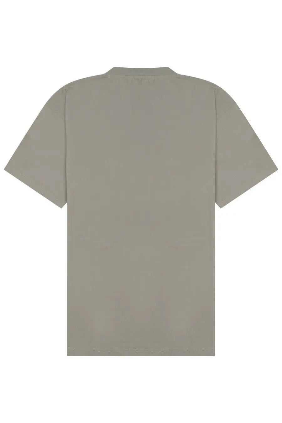 Low Brand men’s cotton shirt grey minimalist olive green t-shirt with classic crew neck and short sleeves