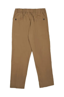 Beige Low Brand men’s pantalon new George brown elastic waist trousers with two side pockets and black button closures