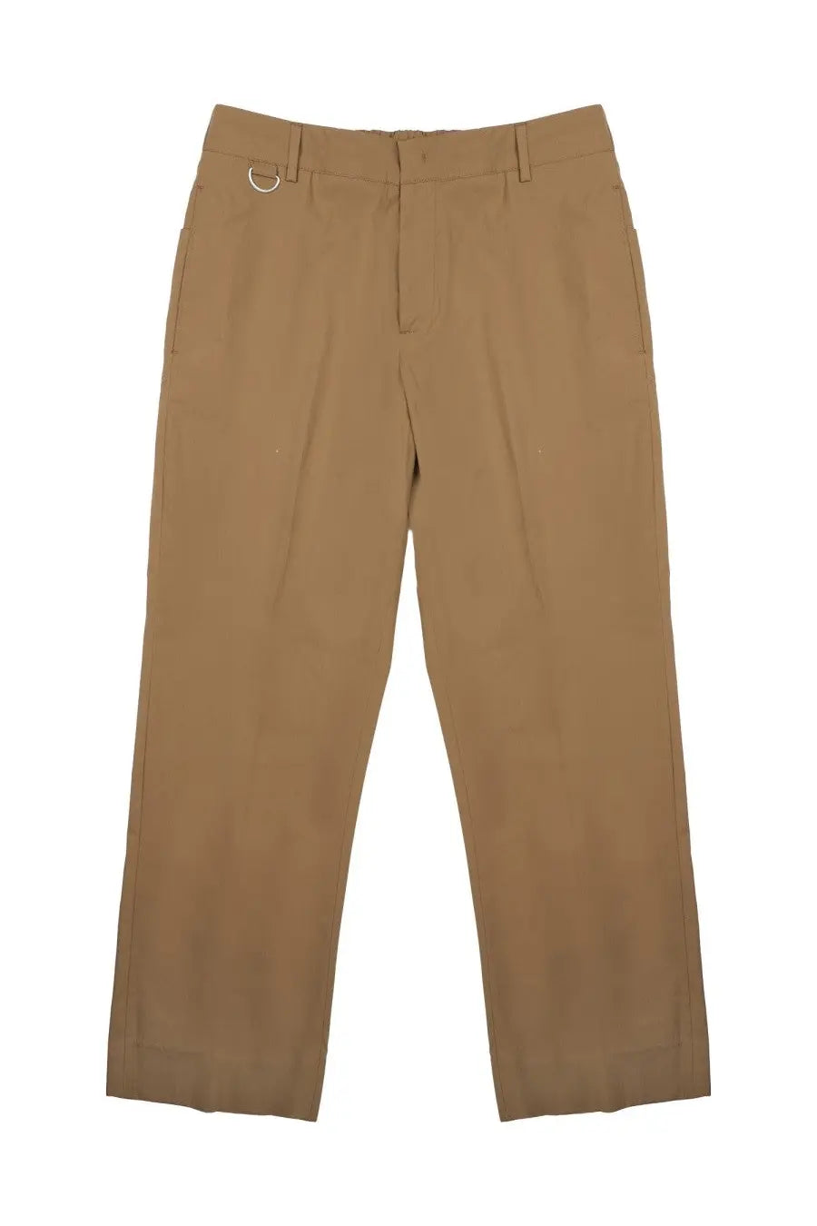 Low Brand men’s pantalone new george brown tan chino pants with straight-leg cut and subtle pleats at the waistband