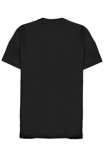 Black low brand men’s short-sleeved crew neck t shirt made of soft cotton jersey fabric