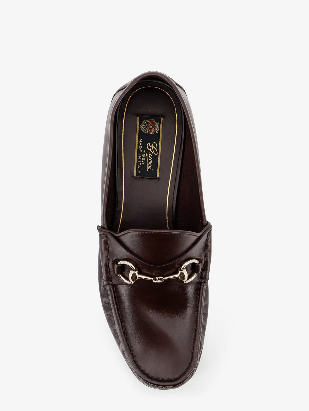 Gucci Men's Lugano Leather Loafers Brown