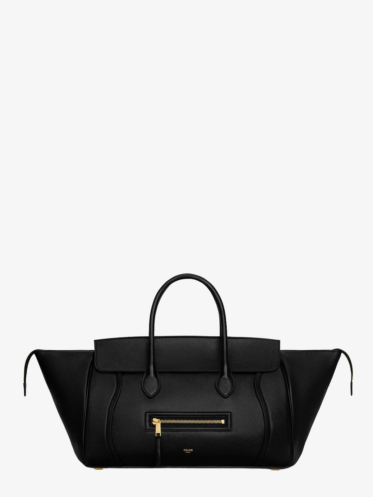 Celine Women's Luggage Leather Handbag Black