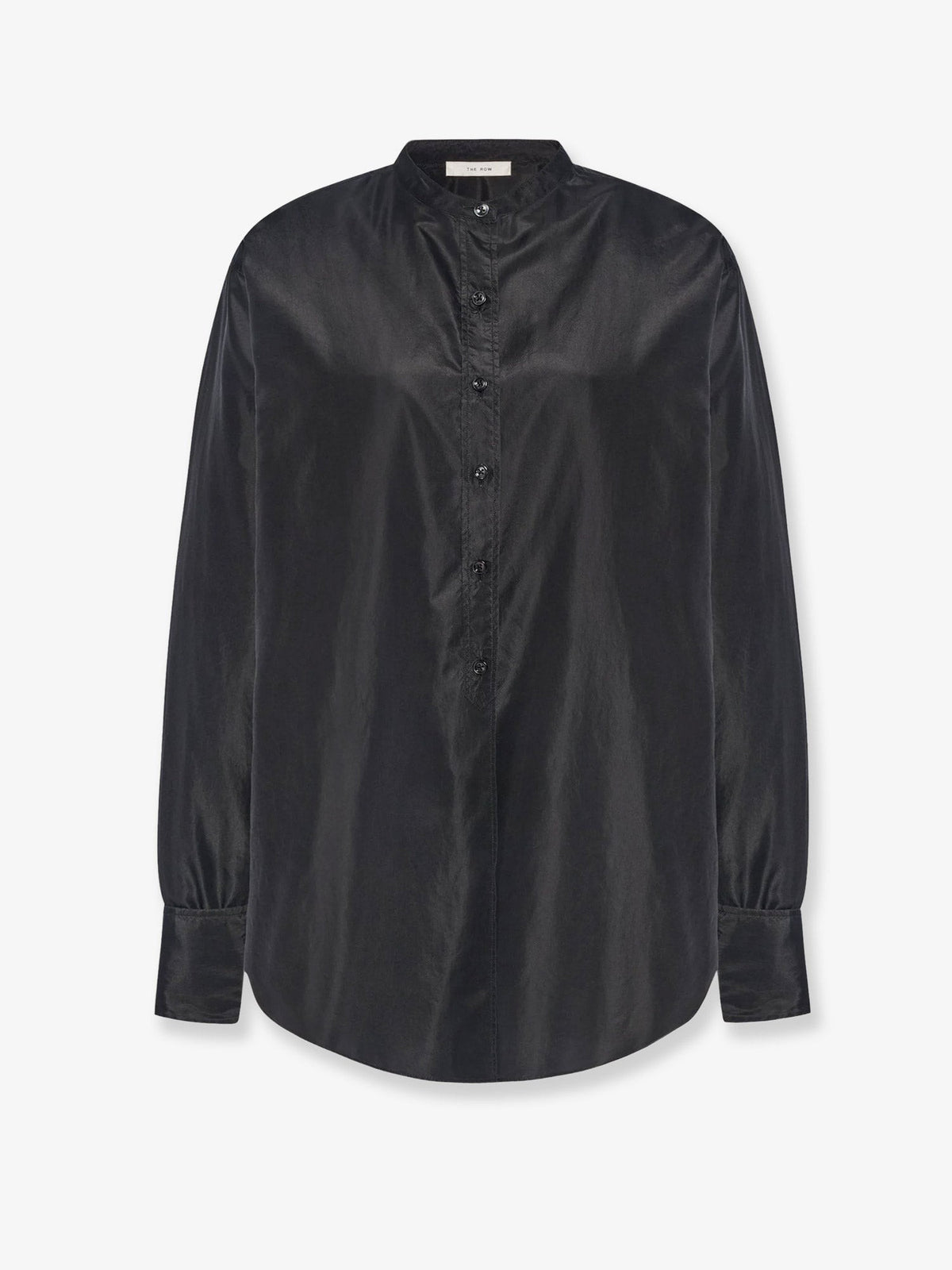 The Row Women's Lula Silk Shirt Black