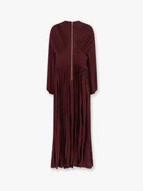 Zimmermann Women's Luna Billow Stretch Viscose Long Dress Mahogany