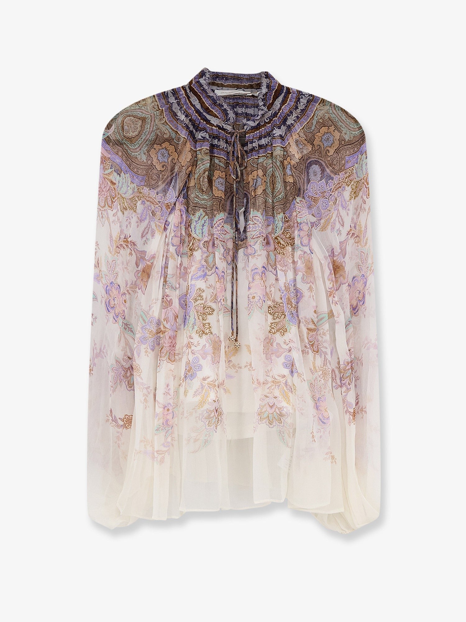 Zimmermann Women's Luna Billow Viscose Shirt White