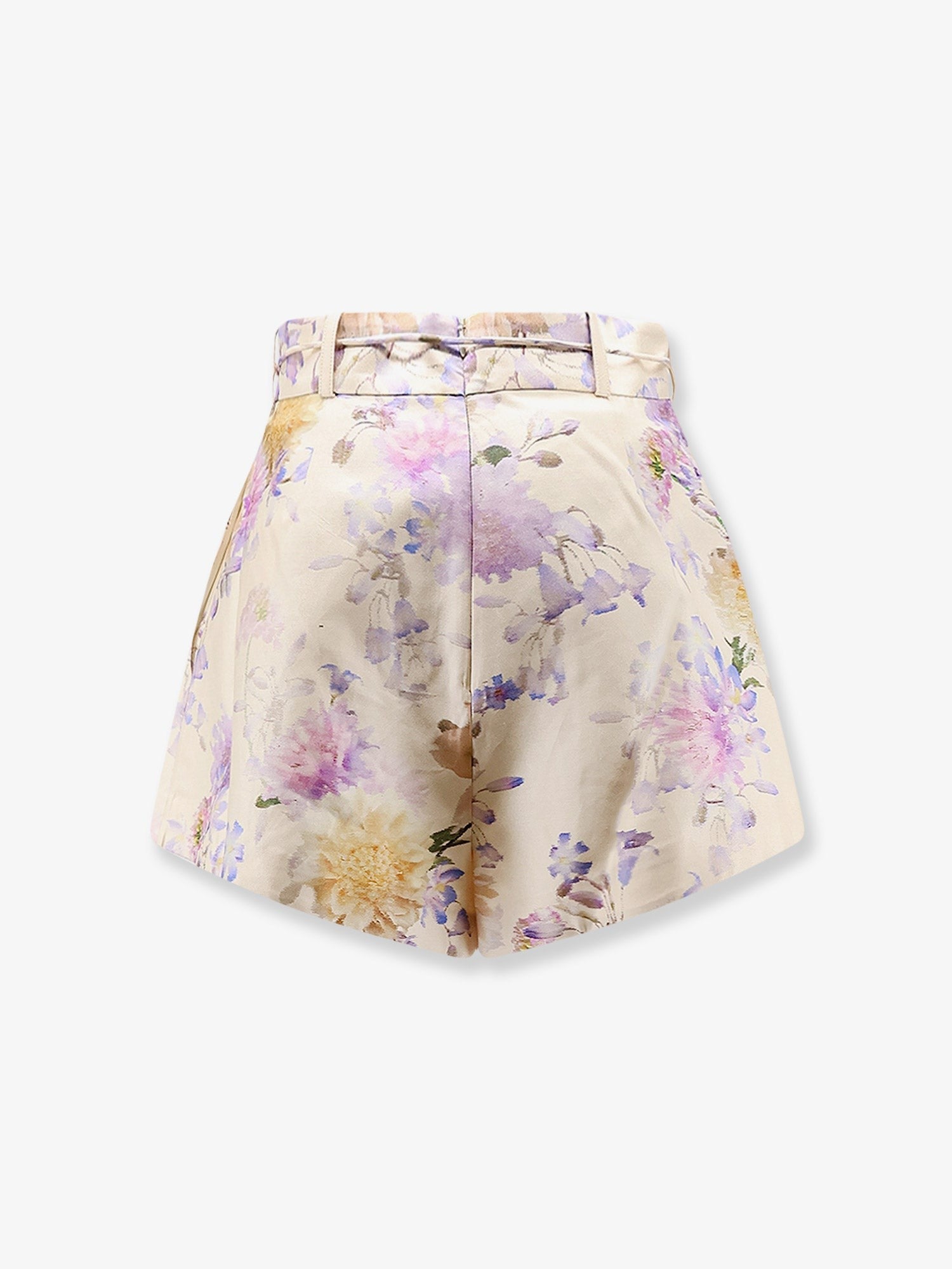 Zimmermann Women's Luna Silk and Cotton Shorts White