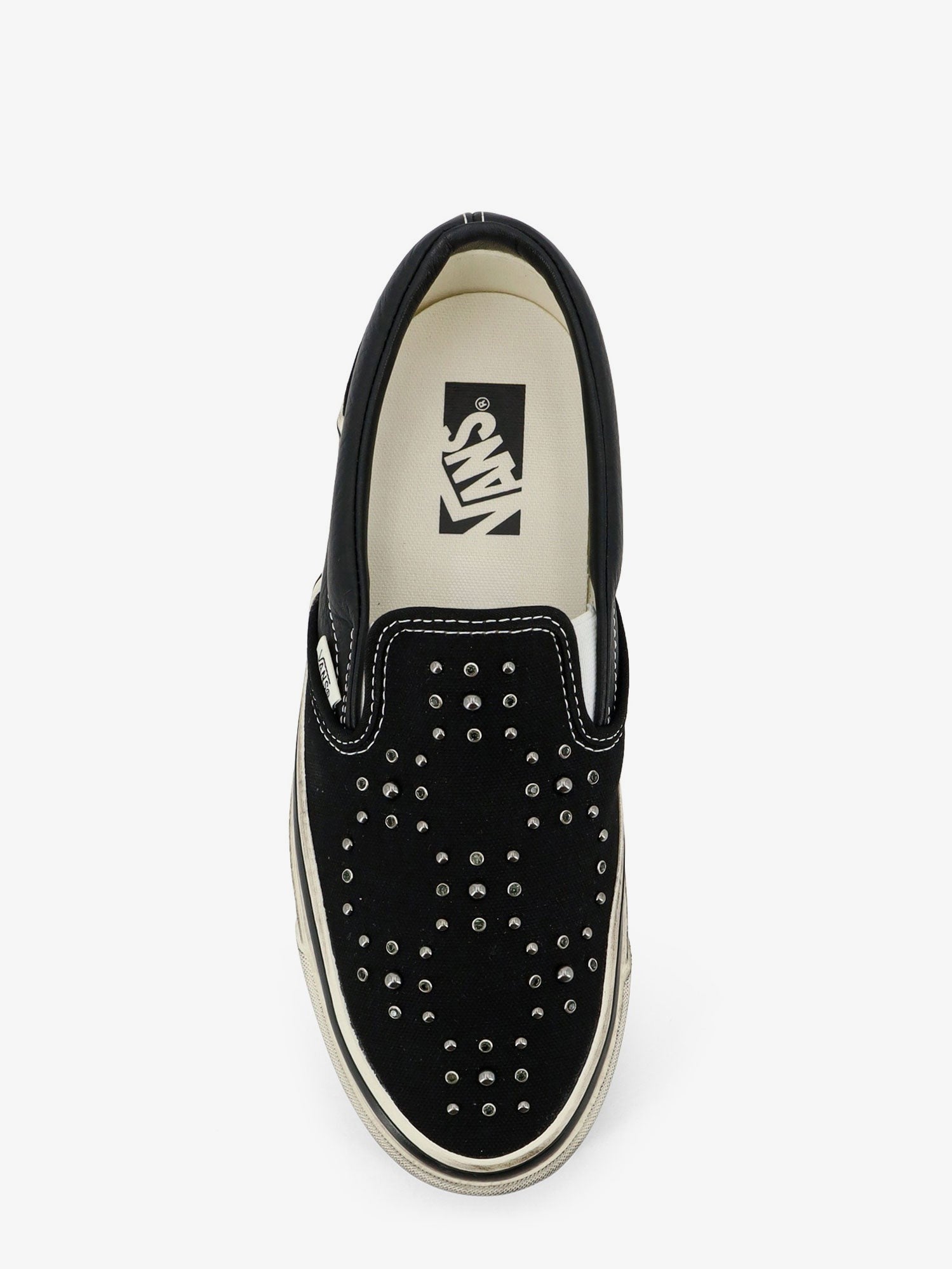 Vans Men's Lx Classic Slip on Canvas and Leather Sneakers Black
