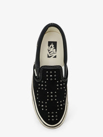 Vans Men's Lx Classic Slip on Canvas and Leather Sneakers Black