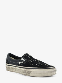 Vans Men's Lx Classic Slip on Canvas and Leather Sneakers Black