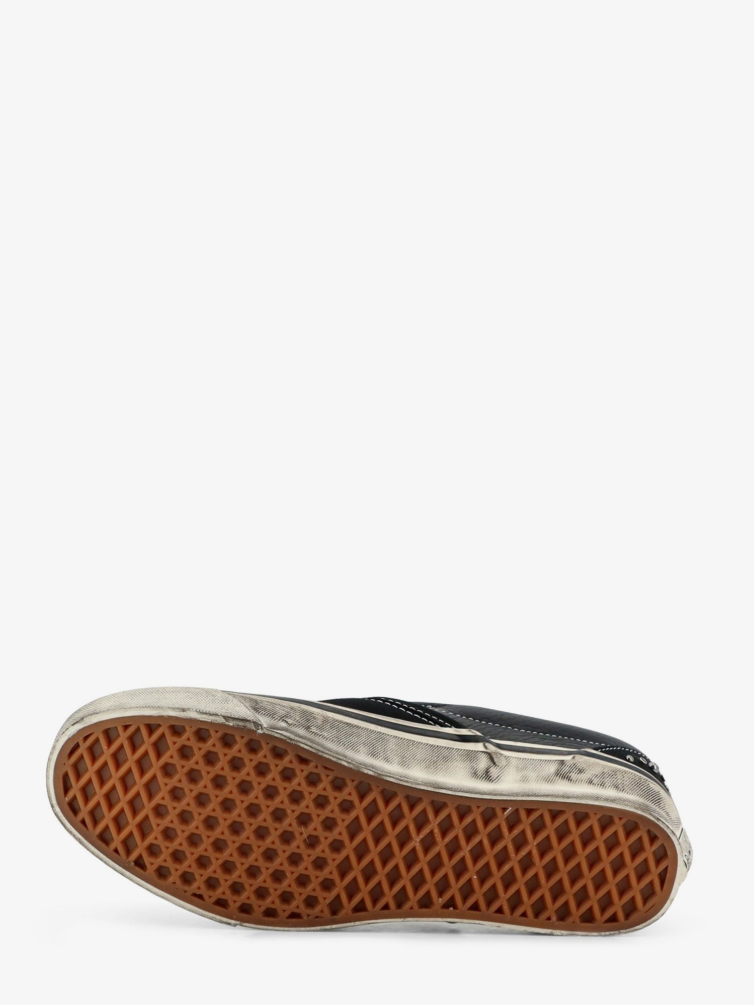 Vans Men's Lx Classic Slip on Canvas and Leather Sneakers Black