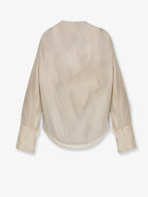 Toteme Women's Lyocell and Linen Blend Shirt White