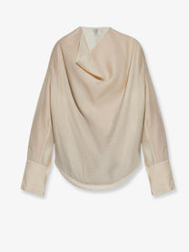 Toteme Women's Lyocell and Linen Blend Shirt White