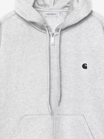 Carhartt Wip Men's Mack Jacket Melange Cotton Hoodie Black