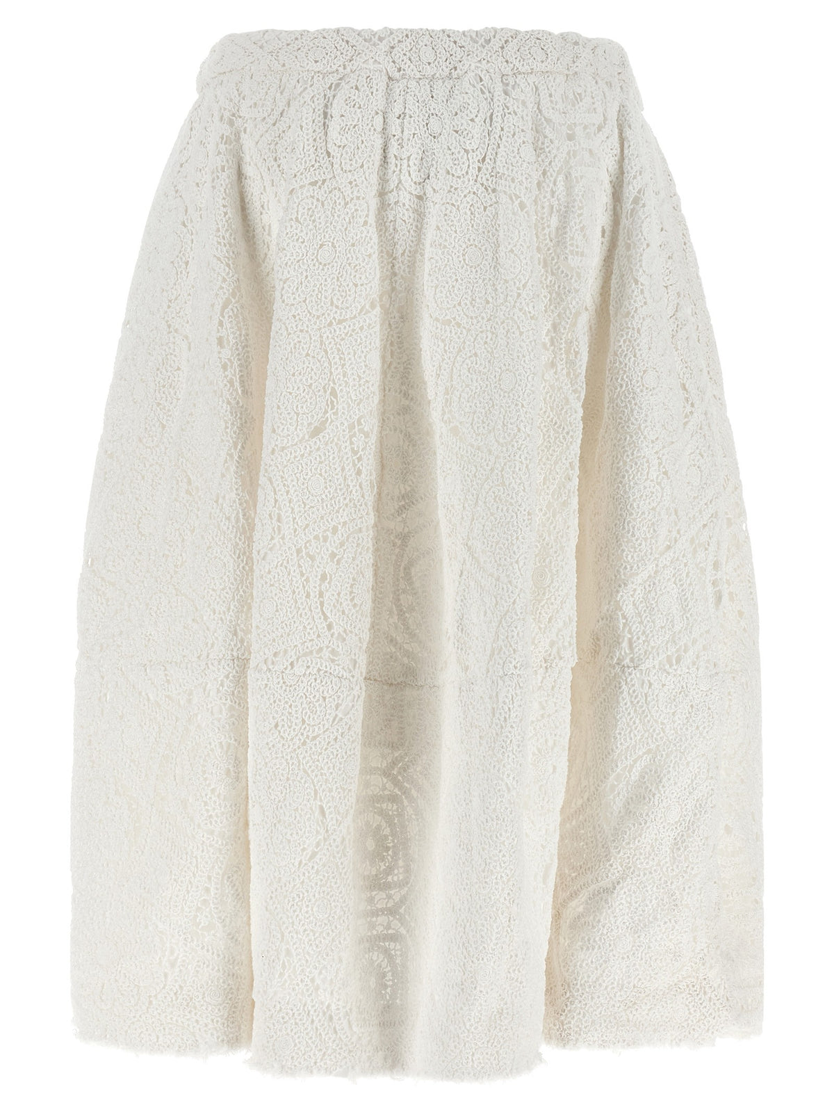 Comme Des Garçons Macramé Skirt White