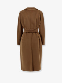 Max Mara Women's Madame Wool and Cashmere Blend Coat Brown