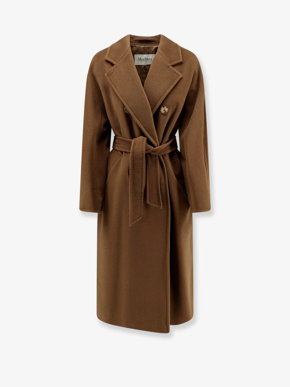 Max Mara Women's Madame Wool and Cashmere Blend Coat Brown