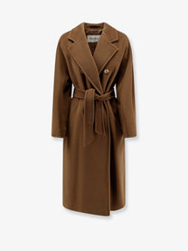 Max Mara Women's Madame Wool and Cashmere Blend Coat Brown