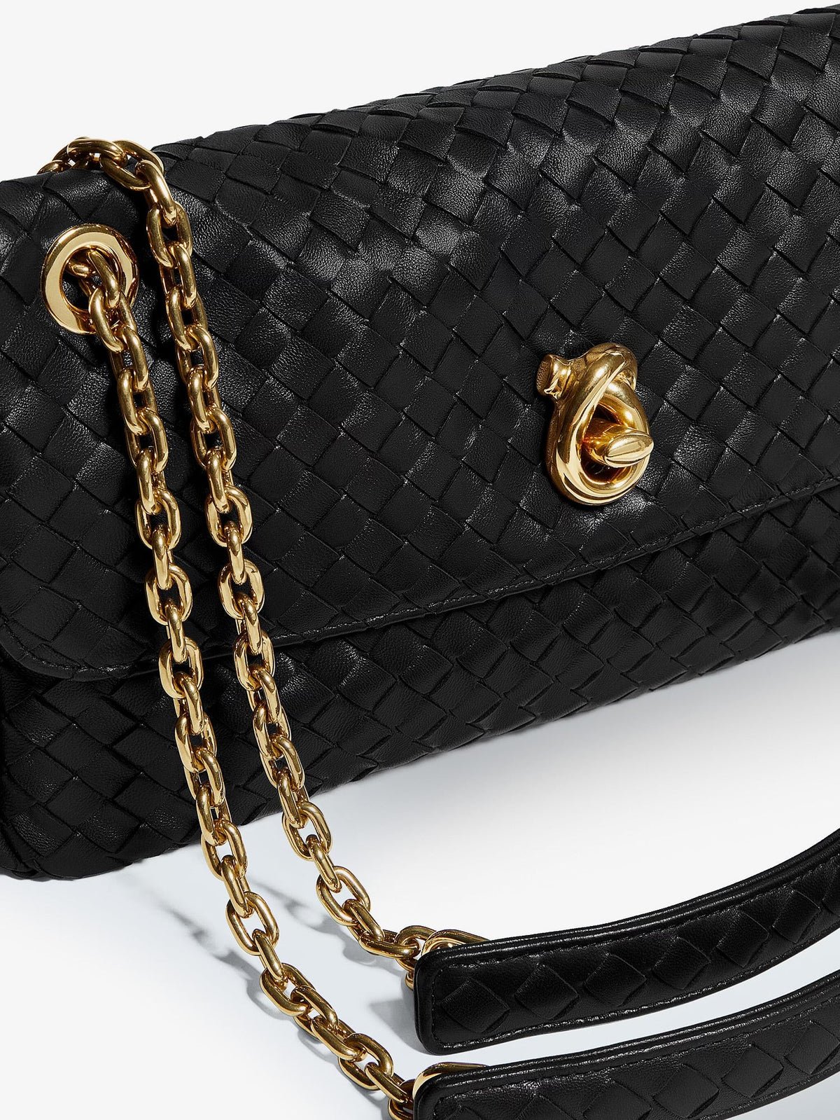 Bottega Veneta Women's Madison Leather Shoulder Bag Black