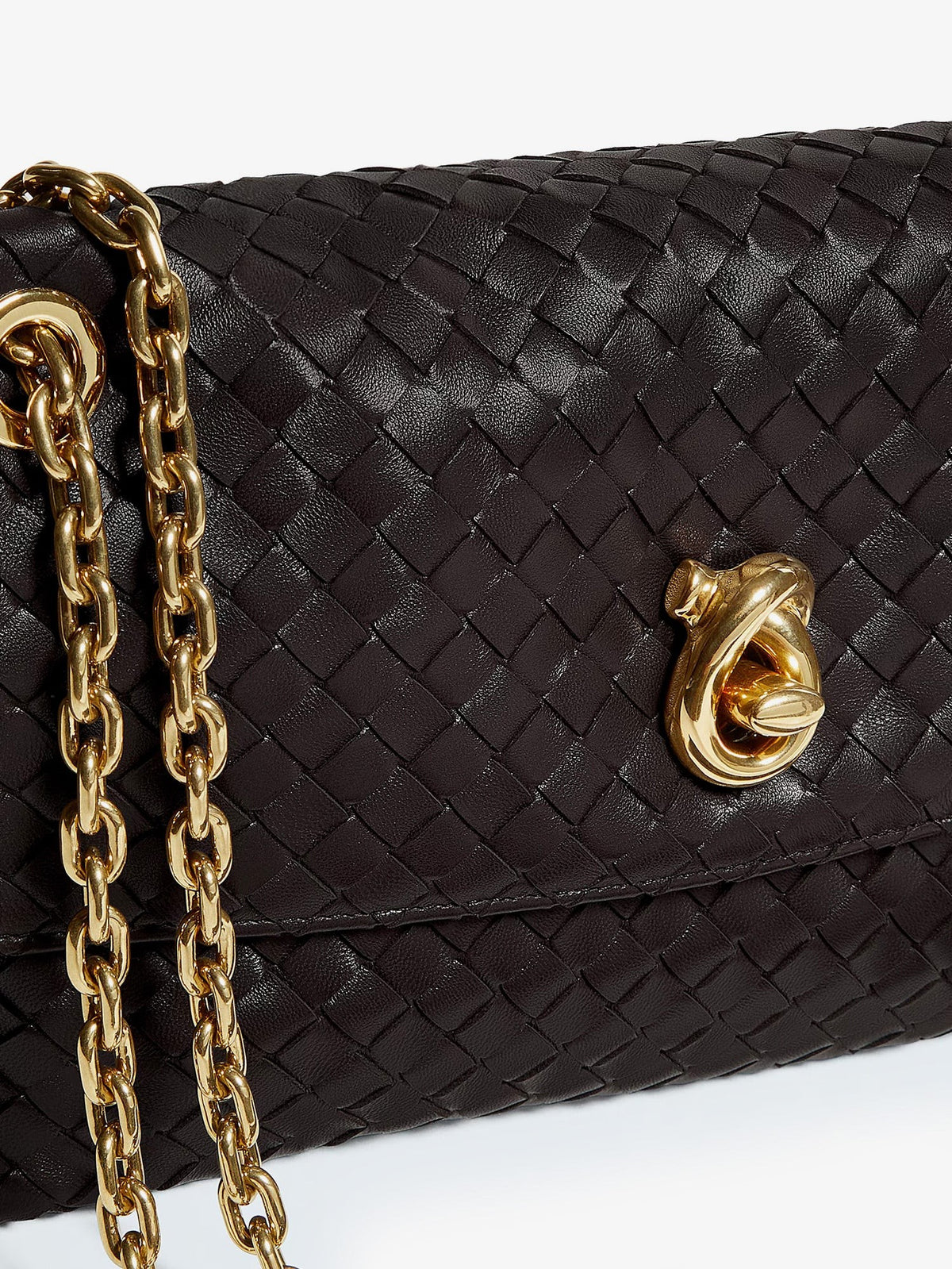 Bottega Veneta Women's Madison Leather Shoulder Bag Brown