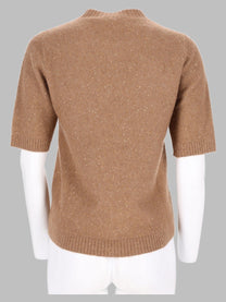 Fabiana Filippi Women's Maglia Maniche Corte Beige