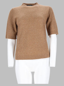Fabiana Filippi Women's Maglia Maniche Corte Beige