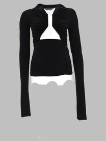 Rick Owens Women's Maglia Maniche Lunghe Tower Black