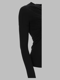 Rick Owens Women's Maglia Maniche Lunghe Tower Black