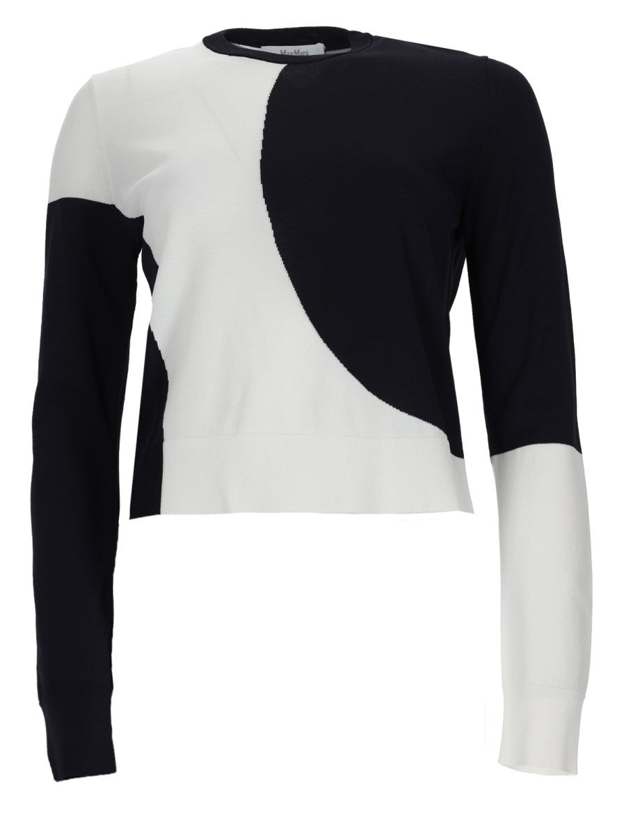 Max Mara Women's Maglia Aderente in Viscosa Crêpe Multicolor