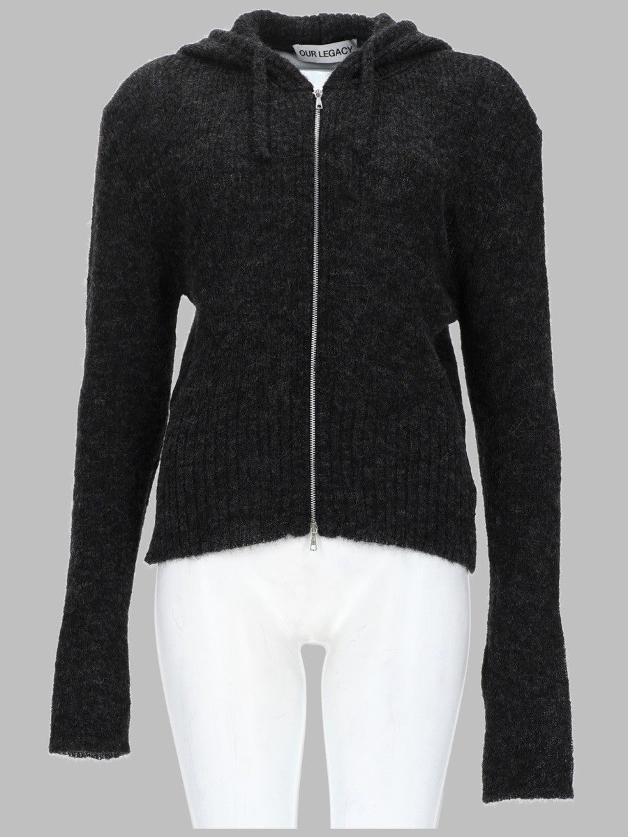 Our Legacy Women's Maglia Compact Con Zip Grey