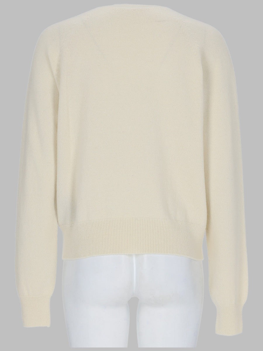 Balmain Women's Maglia Con Bottoni Gioiello White
