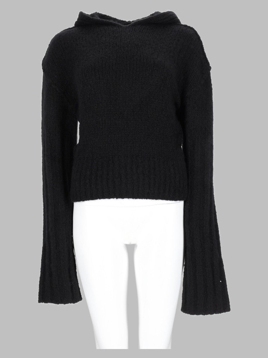 Rick Owens Women's Maglia Copper Con Cappuccio Black