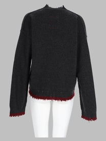 Uma Wang Women's Maglia Effetto Consumato Grey