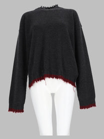 Uma Wang Women's Maglia Effetto Consumato Grey