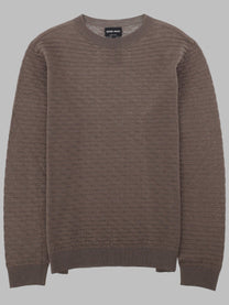 Giorgio Armani Men's Maglia Girocollo in Lana Vergine Beige