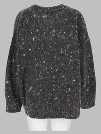 Alysi Women's Maglia Girocollo in Tweed Grey