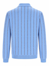 Fendi Men's Maglia in Cotone Blue