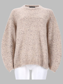 Fabiana Filippi Women's Maglia in Filato Bottonato Con Lurex Beige