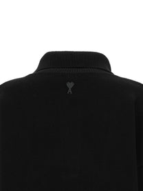 Ami Paris Women's Wool Sweater with Buttons Black, view 3