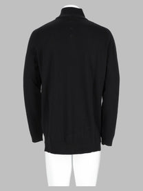 Premiata Men's Maglia in Lana Con Zip Black