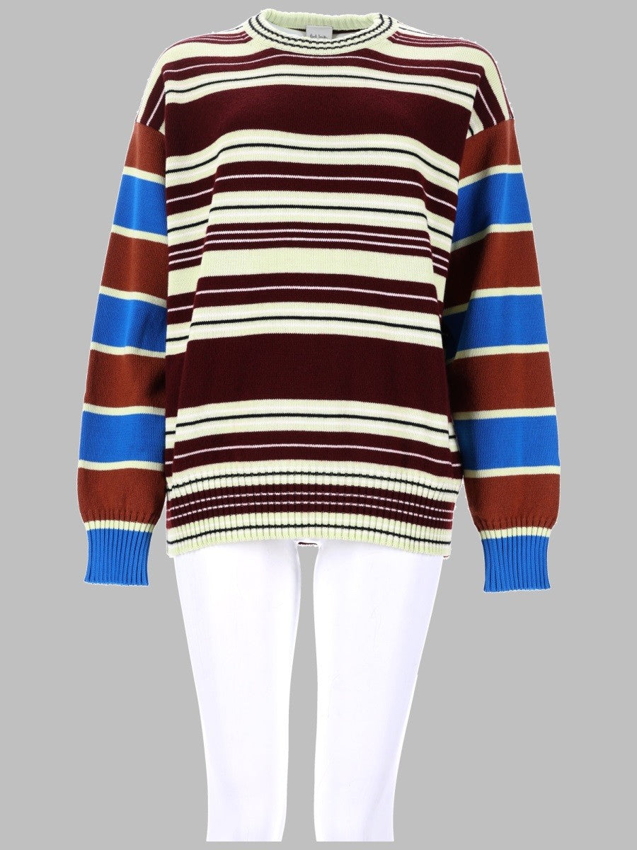 Paul Smith Women's Maglia in Lana Cotone Righe Multicolor