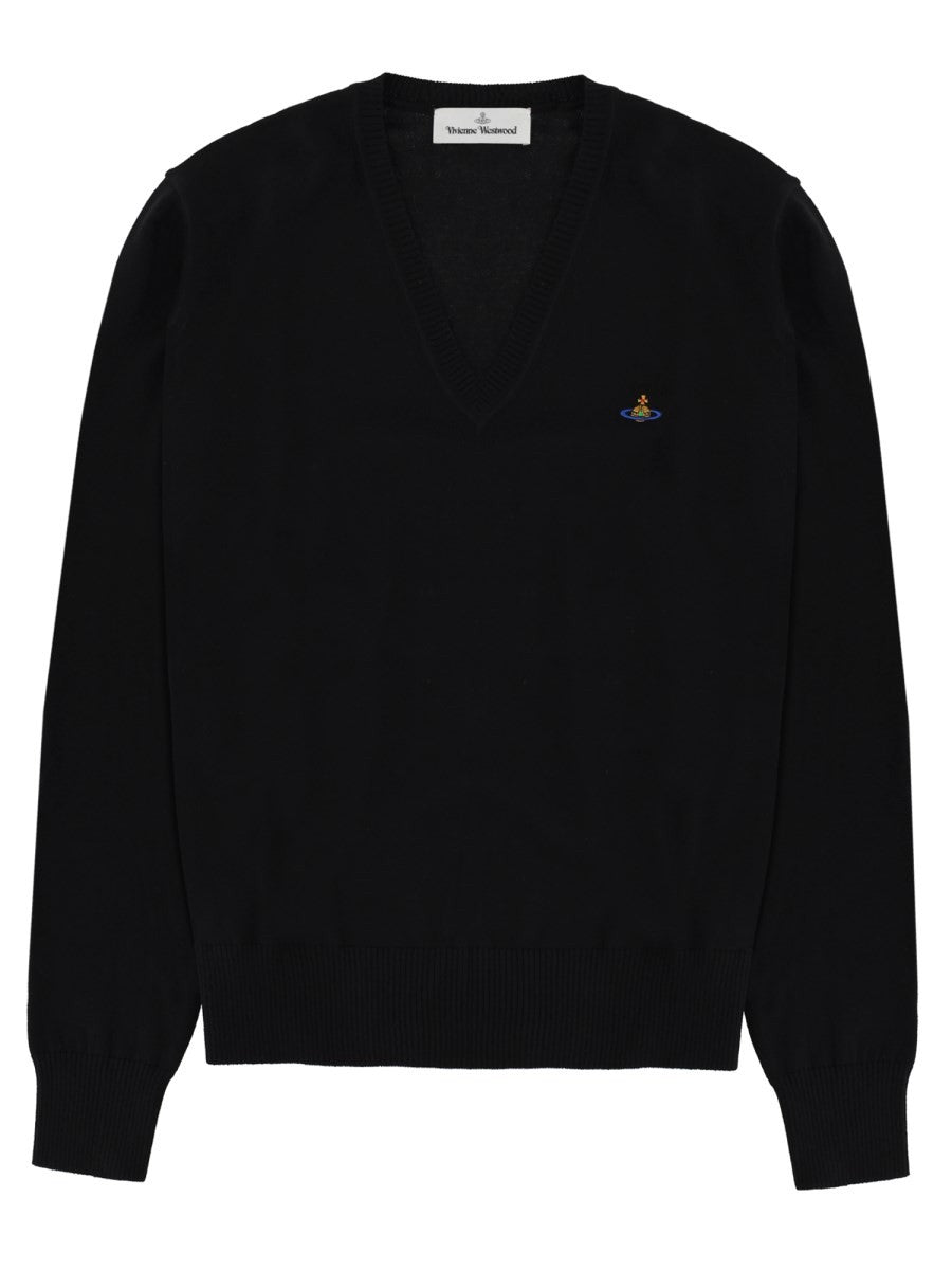 Vivienne Westwood Men's Mark Sweater with Neck Black