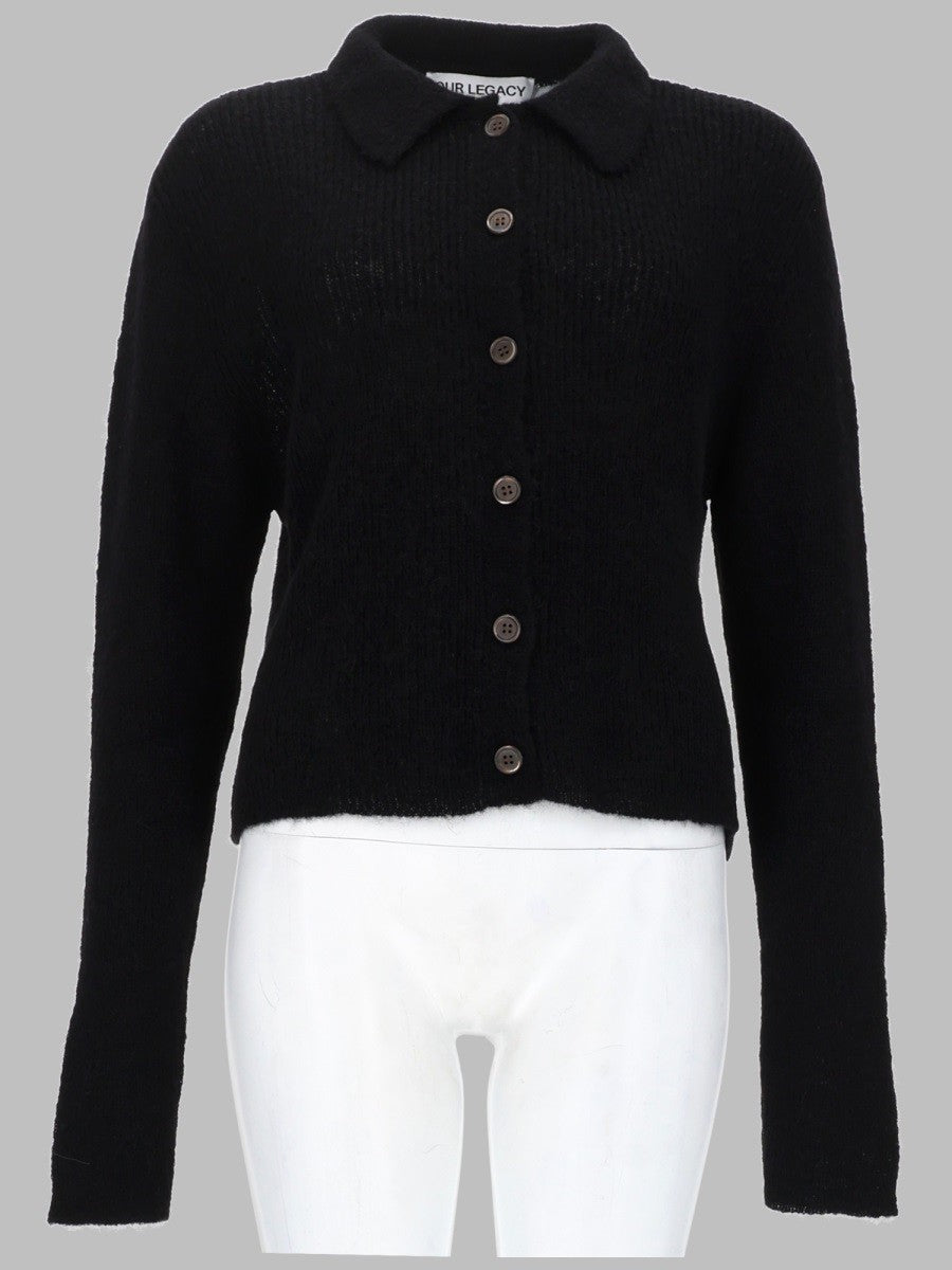 Our Legacy Women's Maglia Mazzy Polo Black