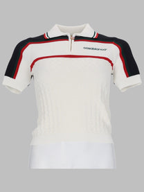 Casablanca Women's Maglia Polo DA Tennis White