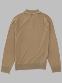 Ps By Paul Smith Men's Maglia Polo in Lana Merino Brown