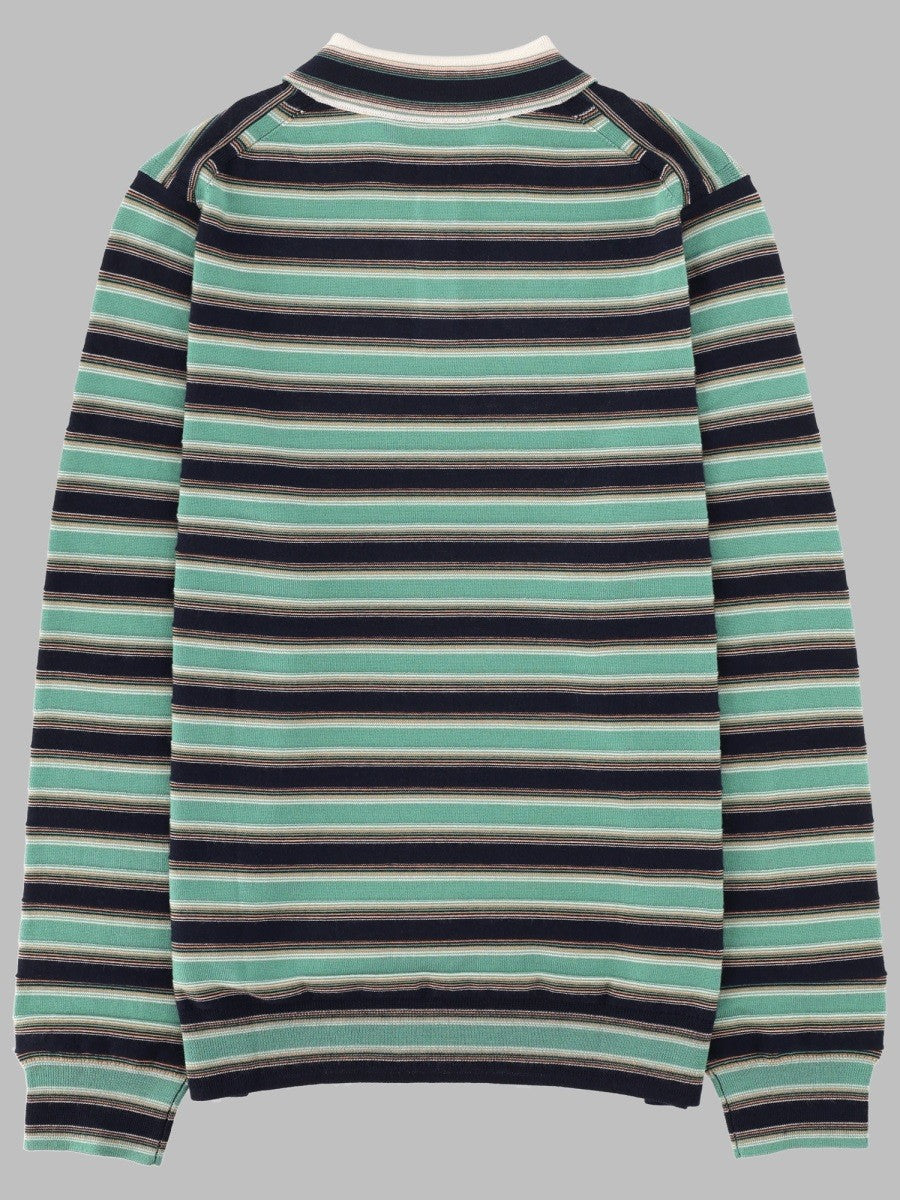 Paul Smith Men's Maglia Polo in Lana Merino Multicolor