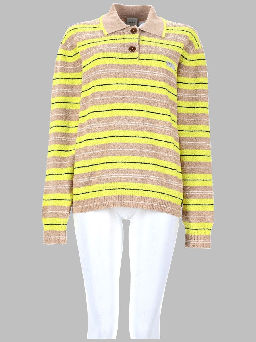 Paul Smith Women's Maglia Rugby in Bouclé Yellow
